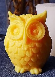 Pillar Owl Candle