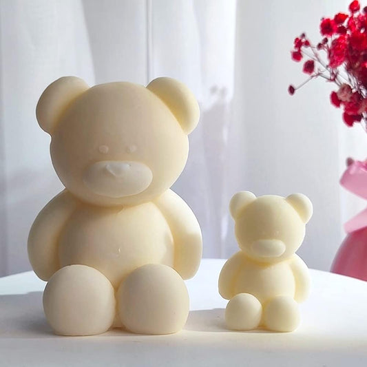 Pillar Big Sitting Bear Candle