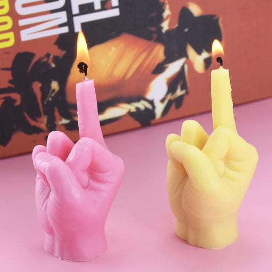 Pillar Medium Middle Finger Candle